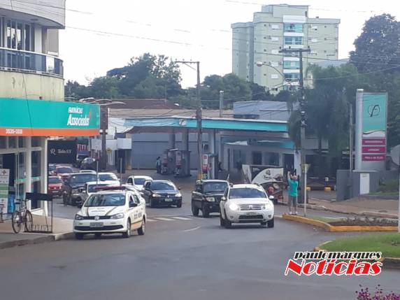 A carreata teve início na RS 342 e percorreu as principais ruas e avenidas da cidade