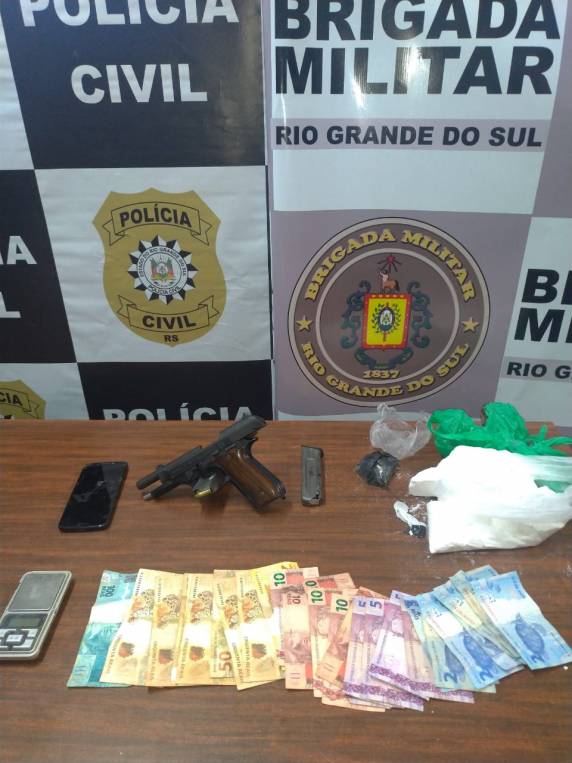 Elemento de Três de Maio foi flagrado com droga que abasteceria a traficância local