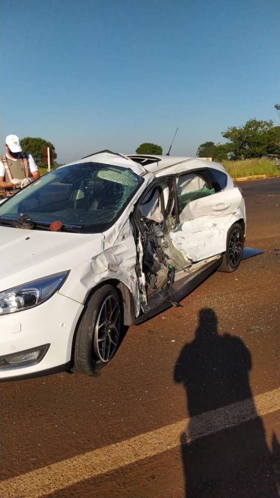 Acidente no trevo de entroncamento da BR-468 e ERS-210 em Campo Novo - foto 2