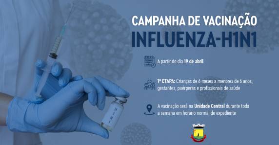 Grupo prioritário envolve crianças de seis meses a menores de seis anos de idade, gestantes, puérperas e trabalhadores da saúde