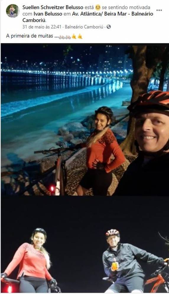 Casal de ciclistas vítima de acidente com caminhão na BR-101 em SC comprou bicicletas dias antes - foto 2
