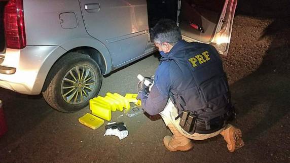 Um traficante foi preso pela PRF em São Borja