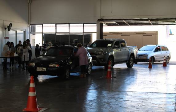 Serão distribuídas 450 senhas para aplicação mediante ordem de chegada