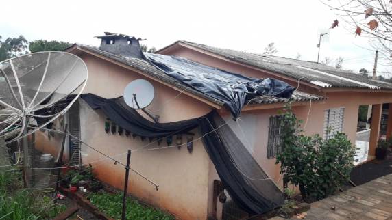 Estragos causados por temporal em São Valério do Sul - foto 3