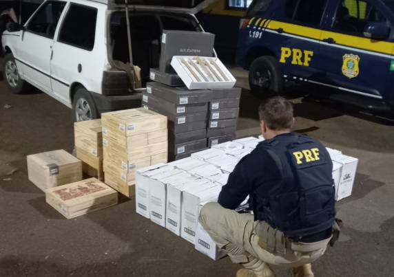 Quatro pessoas foram presas pelo crime de descaminho, uma delas pela sexta vez