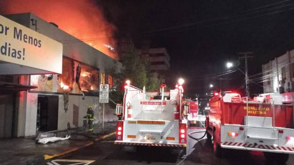 A Loja Monjuá ficou totalmente destruída