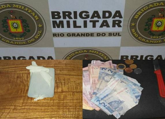 Celular e dinheiro roubados foram recuperados pela Brigada Militar
