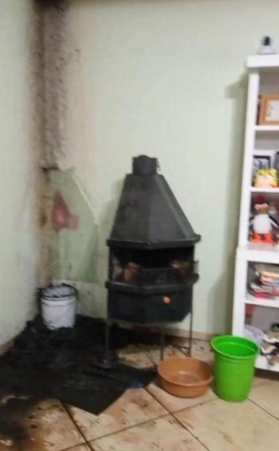 Origem foi na lareira da casa