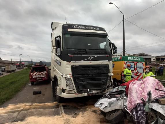 Uma das carretas era de Ijuí