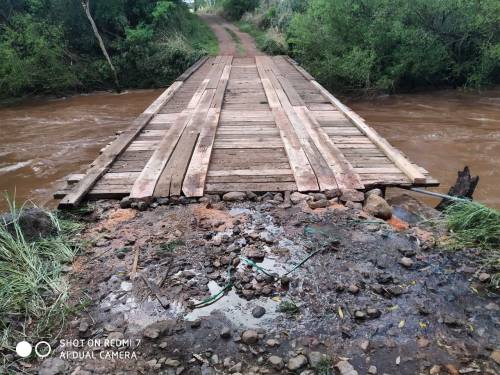 Rio Lajeado Grande teve crescida rápida no último sábado
