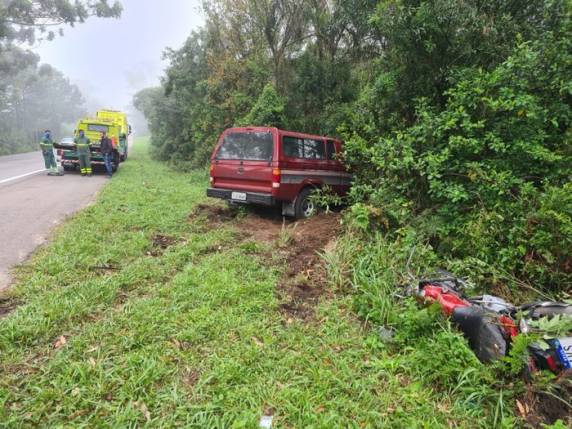 Vítima conduzia moto que colidiu em um carro, na altura do km 81 da rodovia, na manhã desta quarta-feira