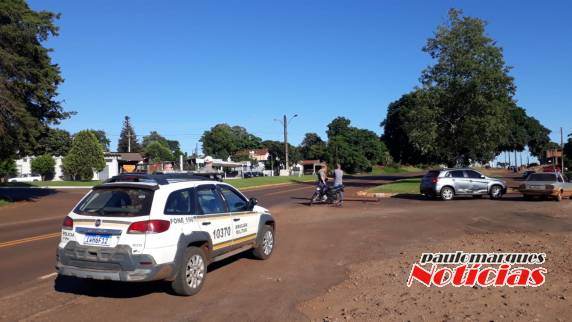 Colisão envolve carro e moto e deixa uma pessoa ferida no trevo de acesso a Independência - foto 4