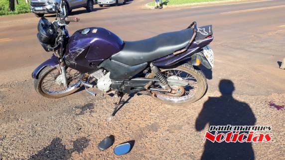 Colisão envolve carro e moto e deixa uma pessoa ferida no trevo de acesso a Independência - foto 2