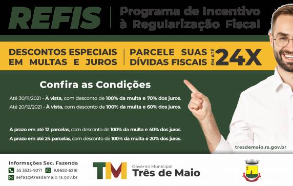Pagamentos poderão ser efetuados à vista ou em até 24 parcelas