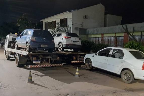 Sete criminosos foram presas durante ação da Brigada Militar na madrugada desta quinta-feira