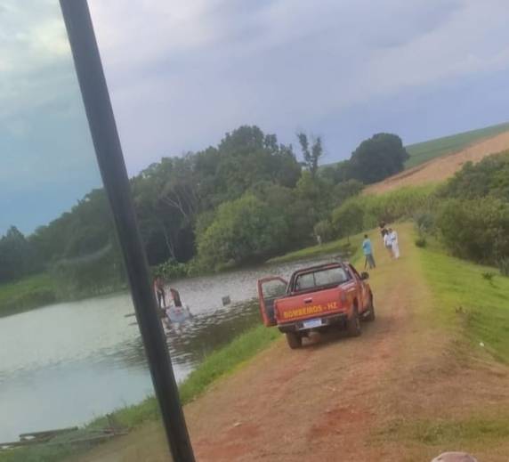 O rapaz se banhava em local impróprio