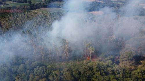 Fogo mais uma vez atinge localidades de Vista Alta e Linha Almeida