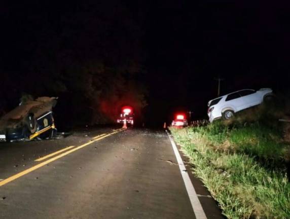 Viatura ad PRF se envolve em acidente na BR 158 e dois agentes ficaram feridos - foto 2