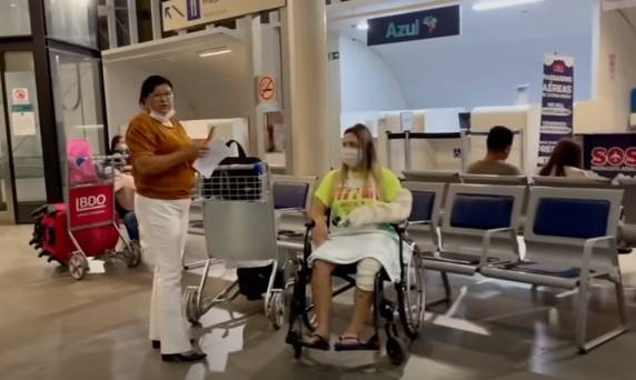 Aline Fuchter é de Tubarão e está no Mato Grosso desde que sofreu acidente, em 13 de janeiro.