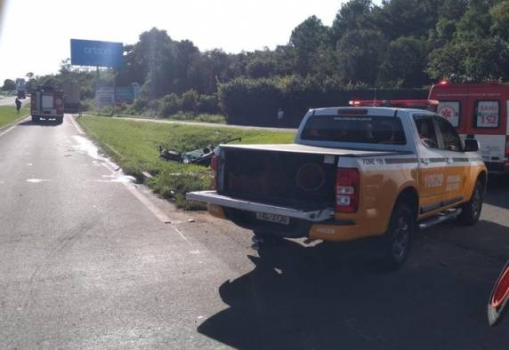 Segundo o Comando Rodoviário da Brigada Militar (CRBM), não há bloqueios no local, mas o fluxo é lento