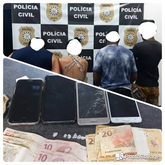 Um dos presos estava foragido por tráfico de drogas