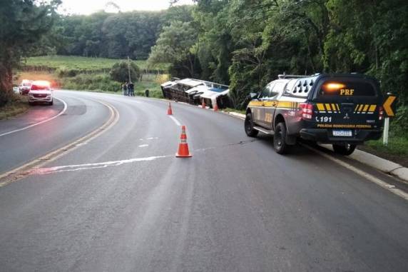 Acidente ocorreu no km 65 da rodovia