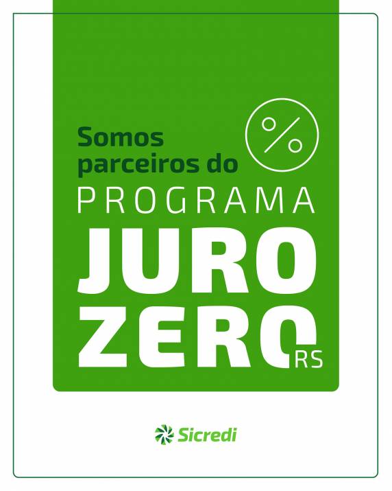 Instituição financeira cooperativa, será uma das repassadoras de recursos do Avançar no Desenvolvimento Econômico ? Programa Juro Zero RS, cujo objetivo é beneficiar microempreendedores individuais (MEI), microempresas e empresas de pequeno porte