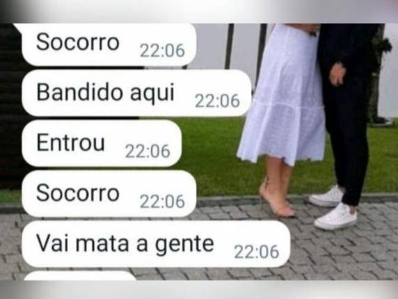 Vítima enviou mensagens pedindo socorro aos familiares quando percebeu que o suspeito estava entrando na residência em que mora com dois filhos.