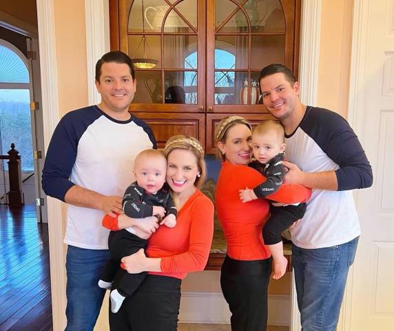 Vidas dos dois casais e filhos detalham suas rotinas nas redes sociais, em um único perfil