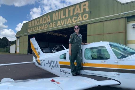 A aluna, capitã Mariana Tigik Hoffmann, cumpriu mais uma etapa da formação