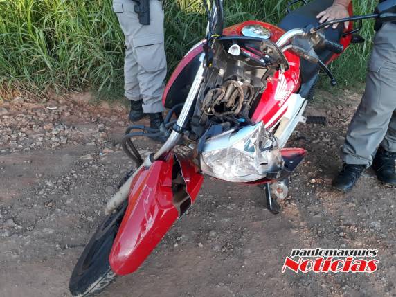 Acidente envolve carro e moto na Área Industrial em Três de Maio - foto 2
