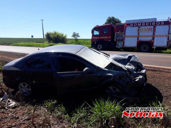 Veículo capota após colisão na RS 342 em Três de Maio - foto 4