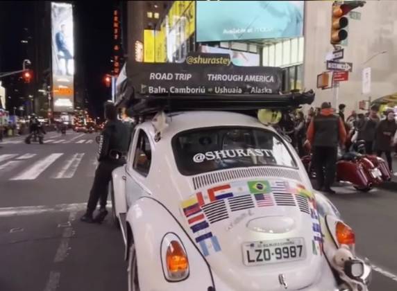 Fusca de Balneário Camboriú já passou por 16 países e circula pela Times Square, em Nova York - foto 2