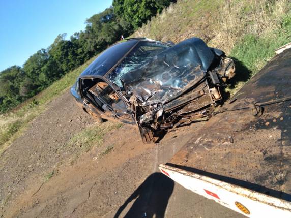 Acidente na BR 392 entre Cerro Largo e Guarani - foto 2