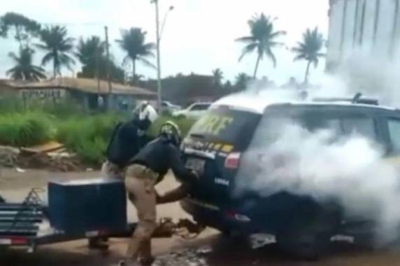 Genivaldo de Jesus Santos, 38 anos, morreu asfixiado no porta-malas do veículo, que estava tomado por gás lacrimogêneo