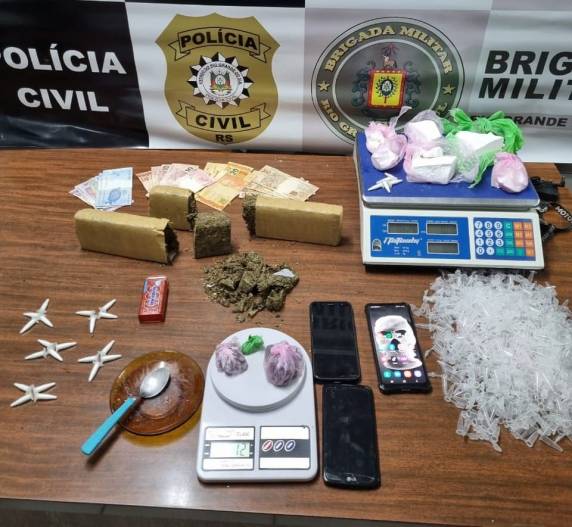 Foi mais um trabalho das polícias no combate ao tráfico de drogas