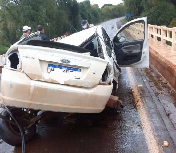 Mulher fica ferida em estado grave em acidente na BR 468 em Santo Augusto - foto 3