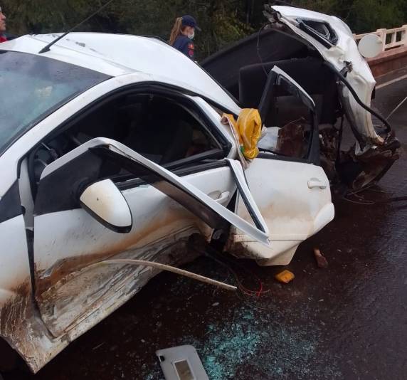 Mulher fica ferida em estado grave em acidente na BR 468 em Santo Augusto - foto 4