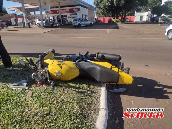 Motociclista fica ferido em acidente no Centro de Três de Maio - foto 3