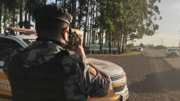 Final de semana teve 5.379 pela mesma infração em estradas do Estado fiscalizadas pelo Comando Rodoviário da Brigada Militar
