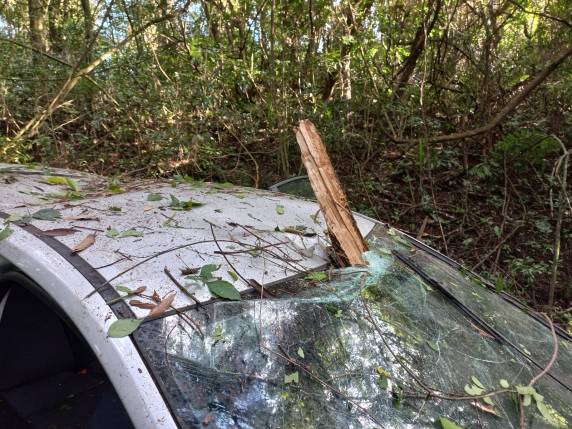 Saída de pista deixa uma pessoa ferida na BR 285 - foto 3