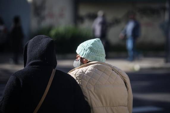 Sensação térmica chegou a -2,9°C na cidade