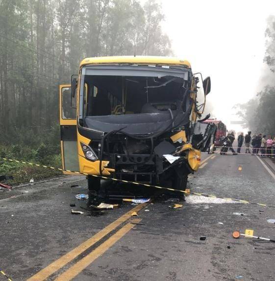 Acidente aconteceu na manhã desta segunda-feira, na SC-446, no sul do estado