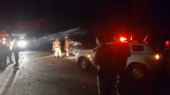 A ocorrência mais grave aconteceu em Tapera, com uma colisão frontal entre dois carros