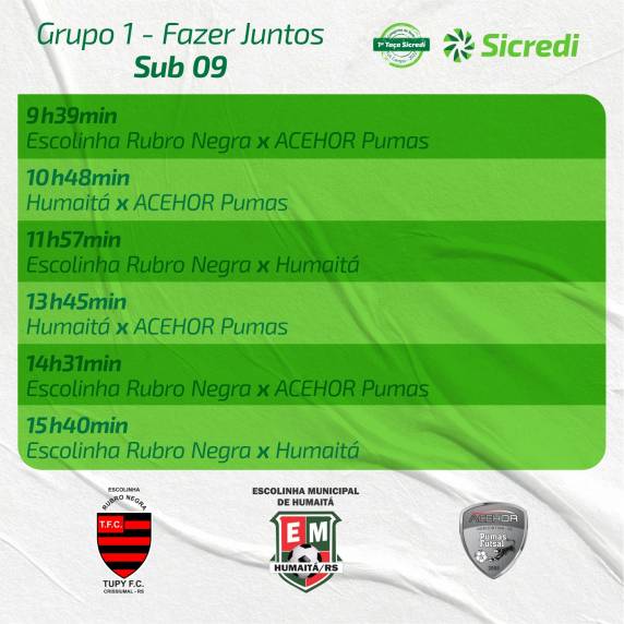 Decidida tabela de jogos da primeira rodada da 1ª Taça Sicredi de Futebol 8 de Campo - foto 2