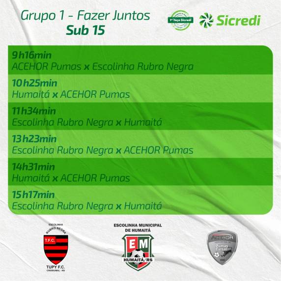Decidida tabela de jogos da primeira rodada da 1ª Taça Sicredi de Futebol 8 de Campo - foto 8