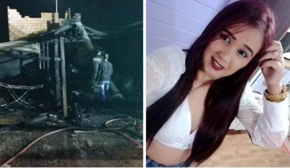 Polícia Civil considera a hipótese de que a vítima conseguiu tirar as crianças de dentro de casa antes do fogo se espalhar. Caso aconteceu em Curitibanos.