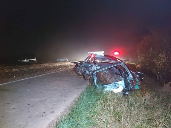 As duas vítimas fatais ocupavam um Fiat Uno