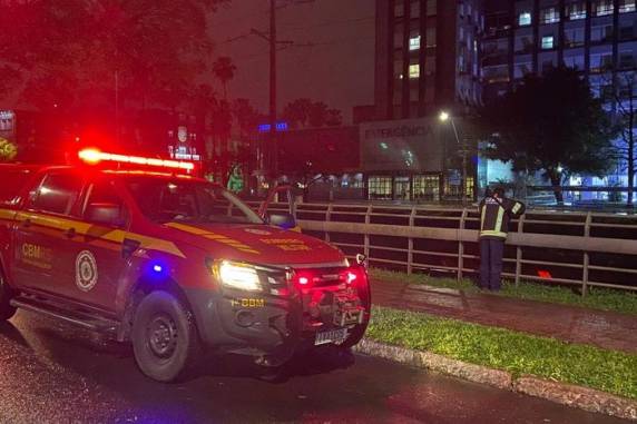 Defesa Civil, Corpo de Bombeiros e Brigada Militar trabalham nas buscas pelo homem