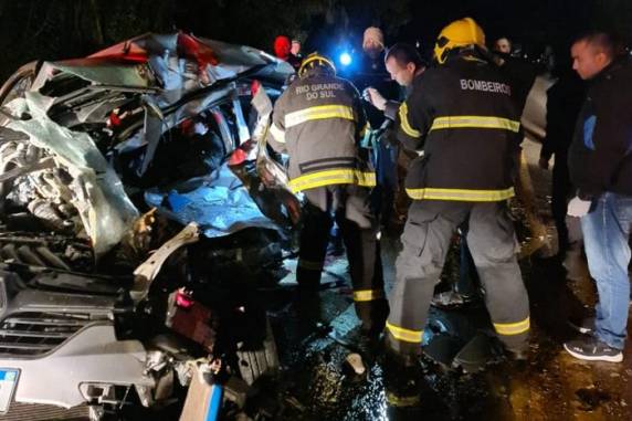 Uma quarta vítima foi encaminhada em estado grave para o hospital